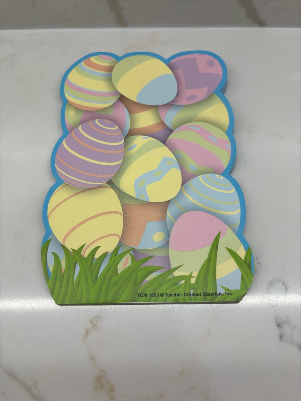 Vintage Easter Egg Decorative Cutout Paper Note Pad by Teacher Created Materials